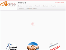 Tablet Screenshot of oaktree-insurance.com
